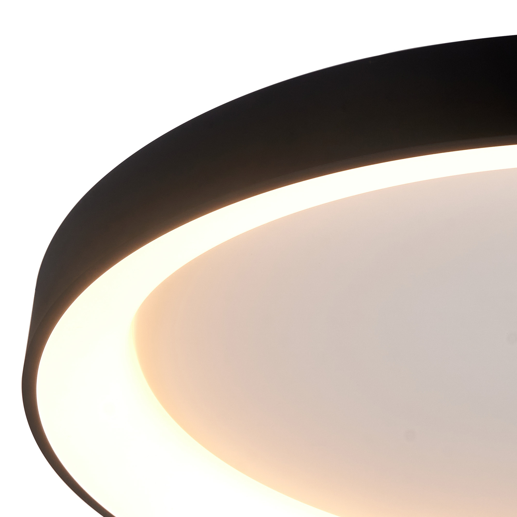 Mantra Niseko II Extra Large 90cm LED Black Flush Ring Ceiling Light 