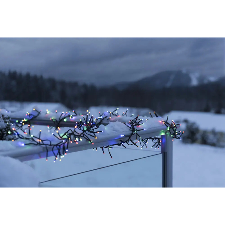 364 Multi Col. Led Cluster Multi-Function Black Wire IP20