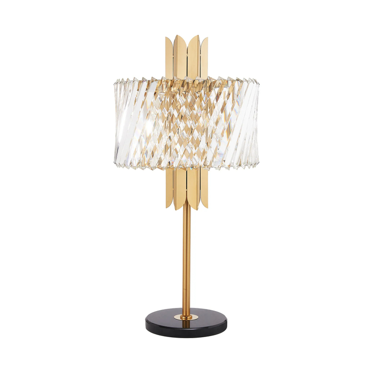 Alol Brass/Clear 4 Light Crystal Table Lamp