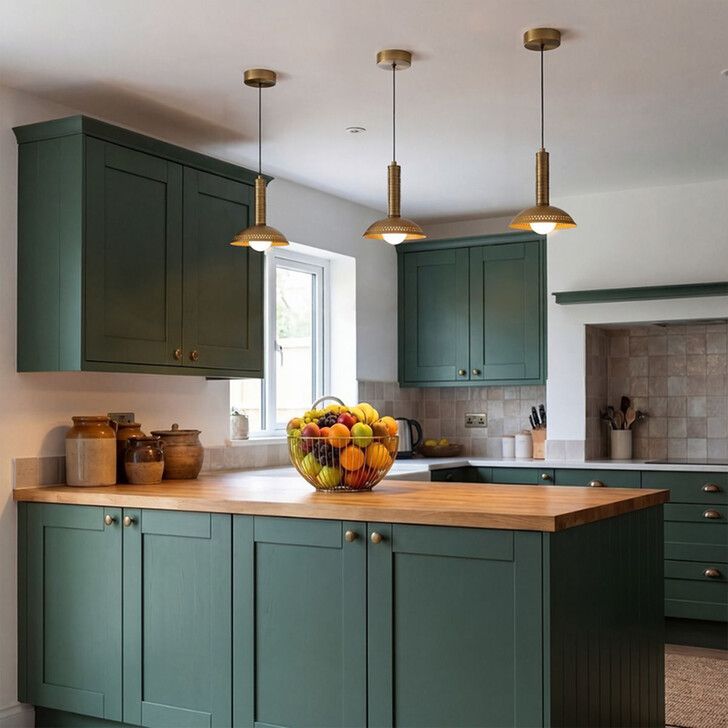 Alora Mood Alm Brushed Gold Dimmable Led Mini Pendant - 3000K