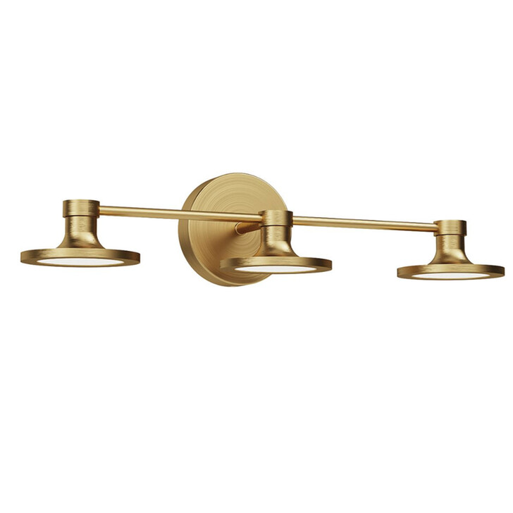 Alora Mood Issa 3 Light Dimmable Led Bathroom Mirror Light In Brushed Gold - 3000K - IP44