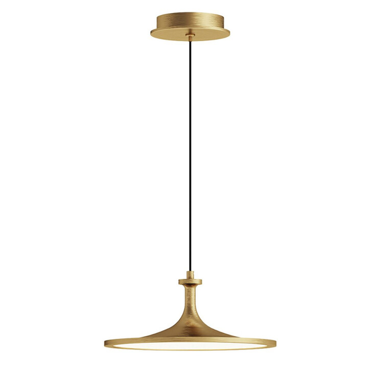 Alora Mood Issa Brushed Gold 1 Light Dimmable Led Pendant Light - 3000K
