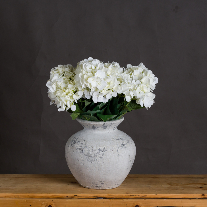 Antique White Stone Vase