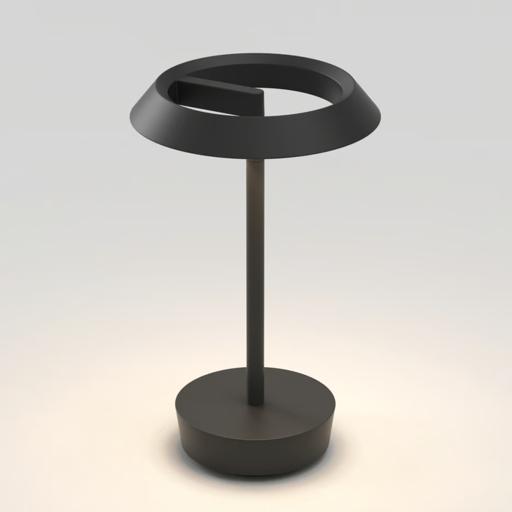 Astro Halo Matt Black Portable Wireless Led Table Lamp