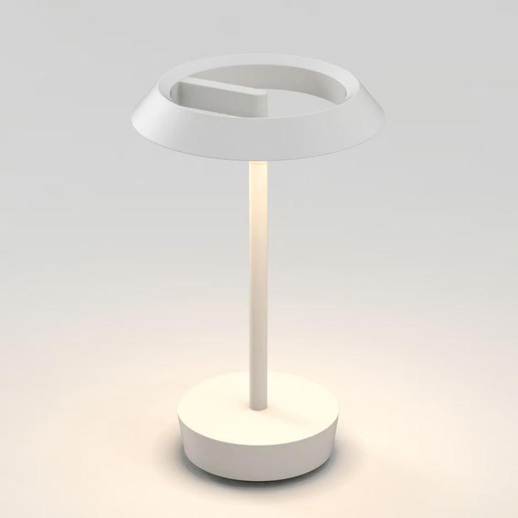 Astro Halo Matt White Portable Wireless Led Table Lamp