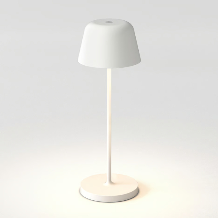 Astro Nomad Textured White Portable Rechargeable Led Table Lamp