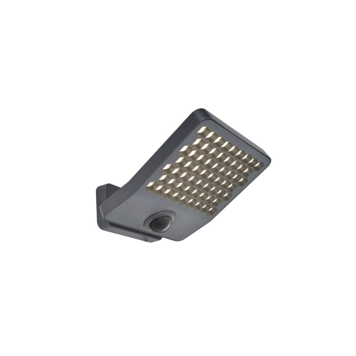 Atlantis Large Outdoor LED Security Flood Light With PIR Motion Sensor Dark Grey - 4000K