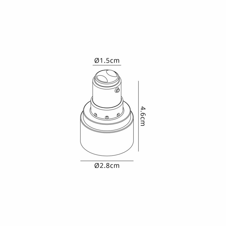 B15 to E14 Lamp Socket Converter White