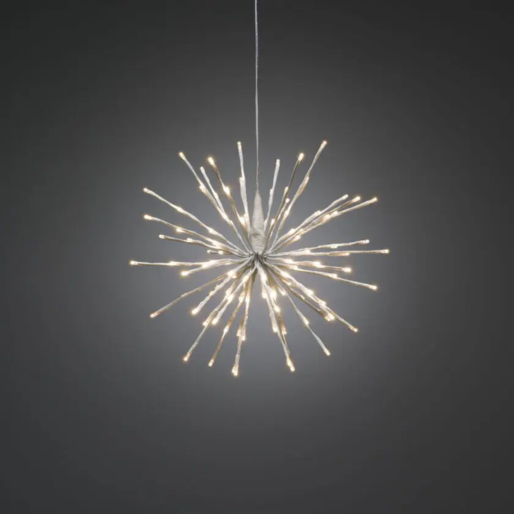 Ball of Twigs, 40cm White, 120 Steady Warm White Led, IP20