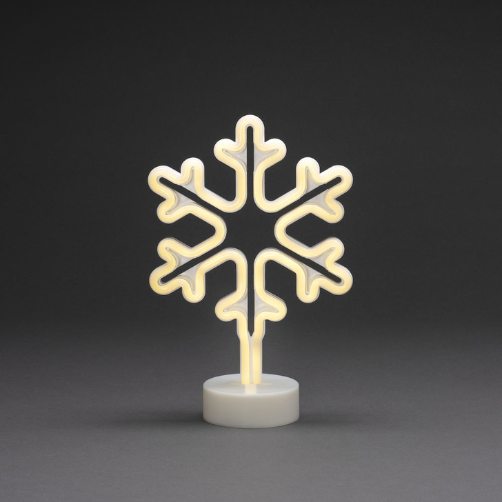 Battery Operated LED Snowflake Christmas Table Light