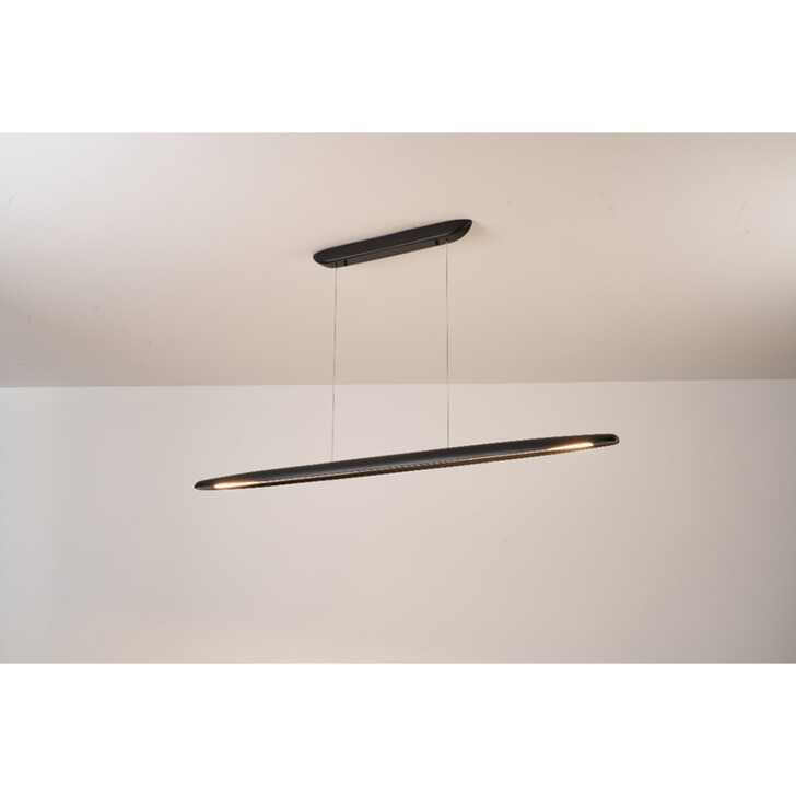 Blake Black Ash 1300mm LED Linear Wooden Bar Pendant 3000K Dimmable