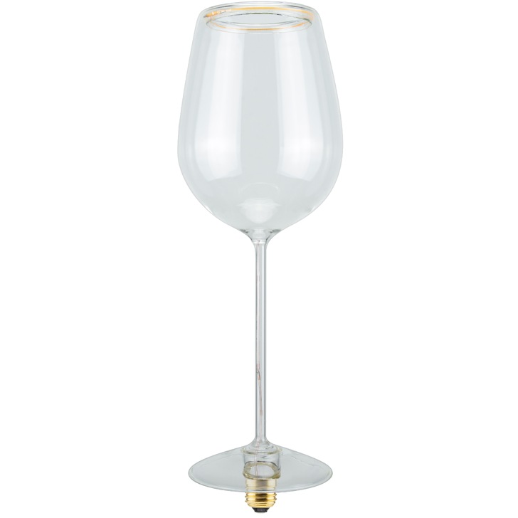 Clear Wine Glass Led Light Bulb 5W E27 2200K Warm White