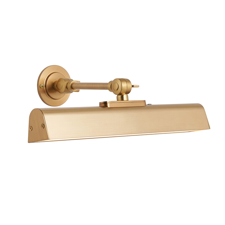 Dalyan Warm Brass Adjustable Rechargeable Picture Light
