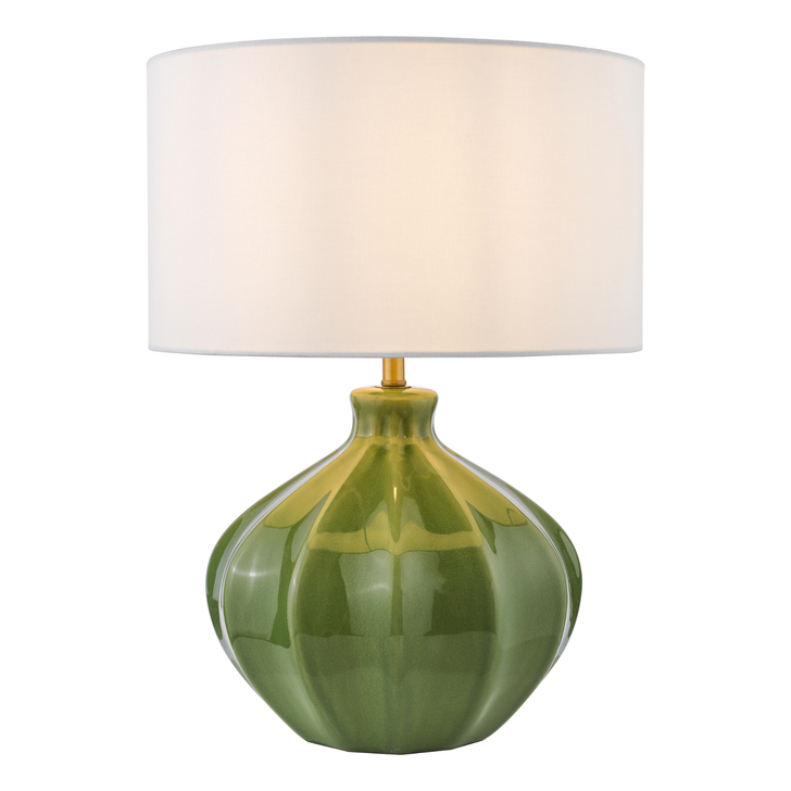 Dar Amrita Green Ceramic Table Lamp - Base Only