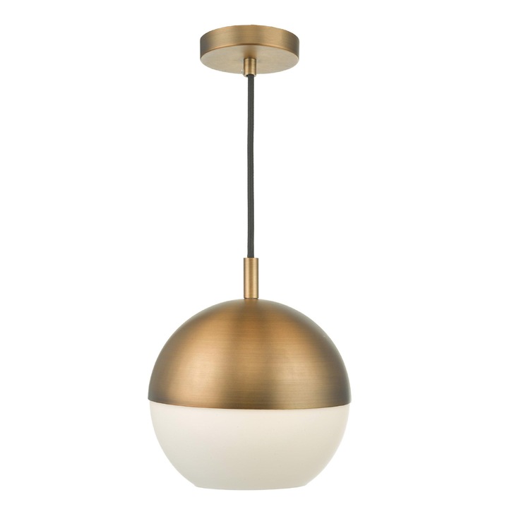 Dar Andre AND0142 Aged Brass Single Pendant