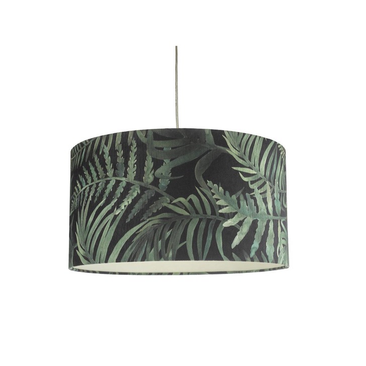 Dar Bamboo BAM6555 Small Easy Fit Shade In Green Leaf Print