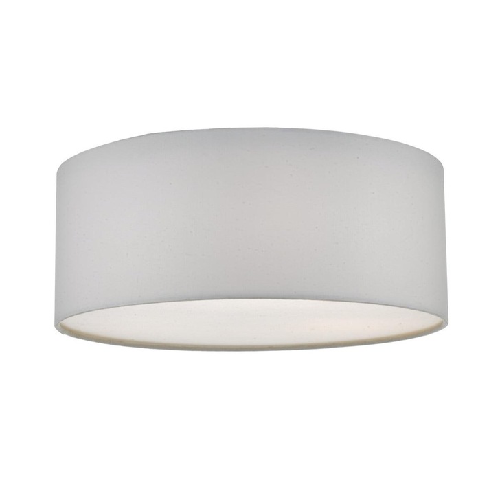 Dar Cierro CIE5215 3 Light Flush Ceiling Light In Ivory With Frosted Diffuser