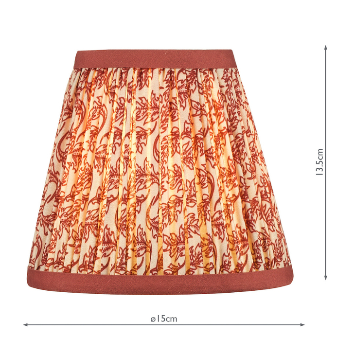 Dar Esther Red Cotton Empire Shade 15cm