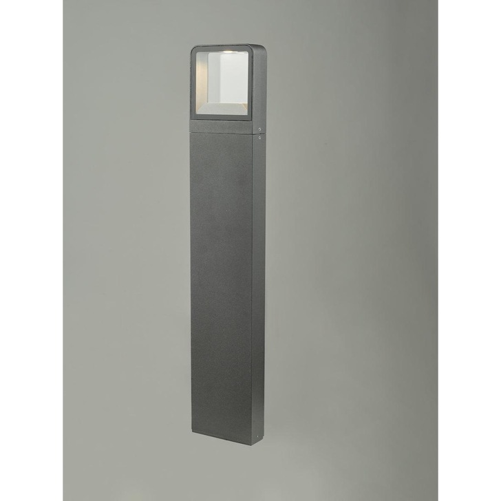 Dar Malone MAL4539 Exterior LED Post With Square Light In Anthracite Finish - IP65