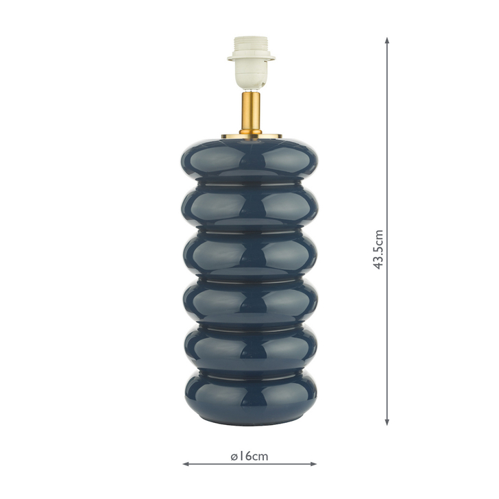 Dar Niamh Blue Table Lamp - Base Only