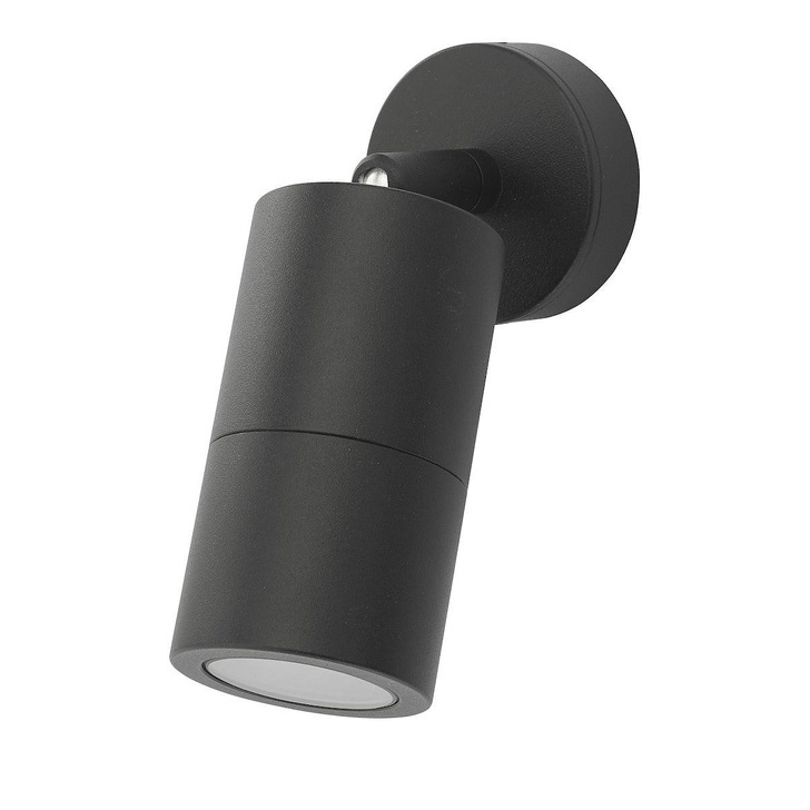 Dar Ortega ORT0722 Exterior Single Wall Light In Matt Black Finish - IP65