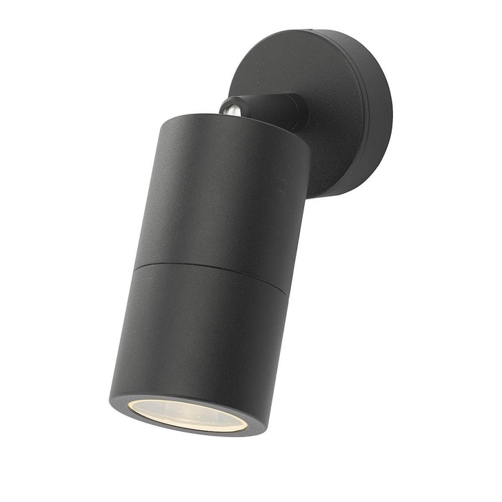 Dar Ortega ORT0722 Exterior Single Wall Light In Matt Black Finish - IP65