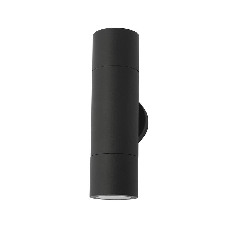 Dar Ortega ORT3222 Exterior 2 Light Wall Light In Matt Black Finish - IP65