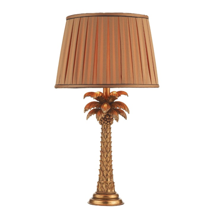 Dar Palm Gold Finish Table Lamp - Base Only