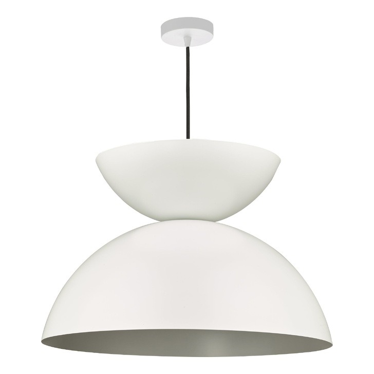 Dar Riya Matt White Single Pendant Light