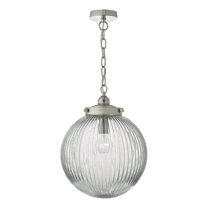 Dar Tamara TAM0138 Satin Nickel Single Pendant