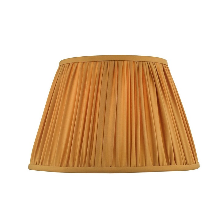 Dar Ulyana ULY1626 40cm Pleated Shade In Yellow Ochre