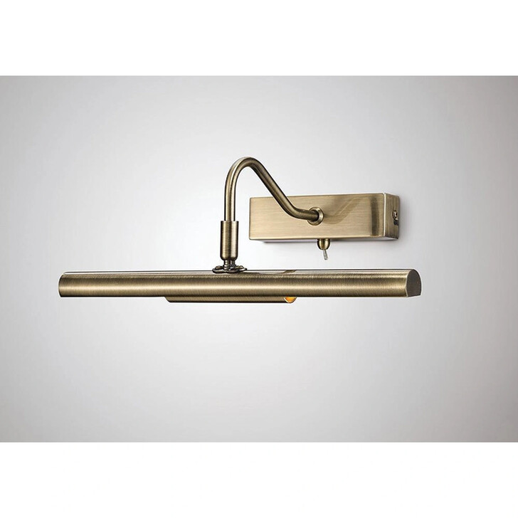 Deco Abacus D0129 Antique Brass 2 Light Picture/Wall Light - Switched