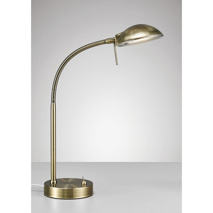 Deco Bamberg D0119 Antique Brass Flexible Table Lamp