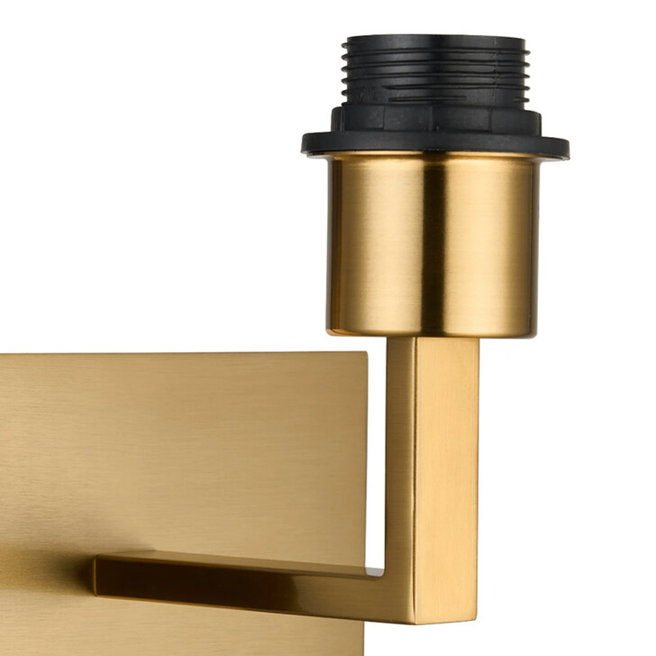 Deco Clara Brass Gold 1 Light Wall Lamp Switched (FRAME ONLY)