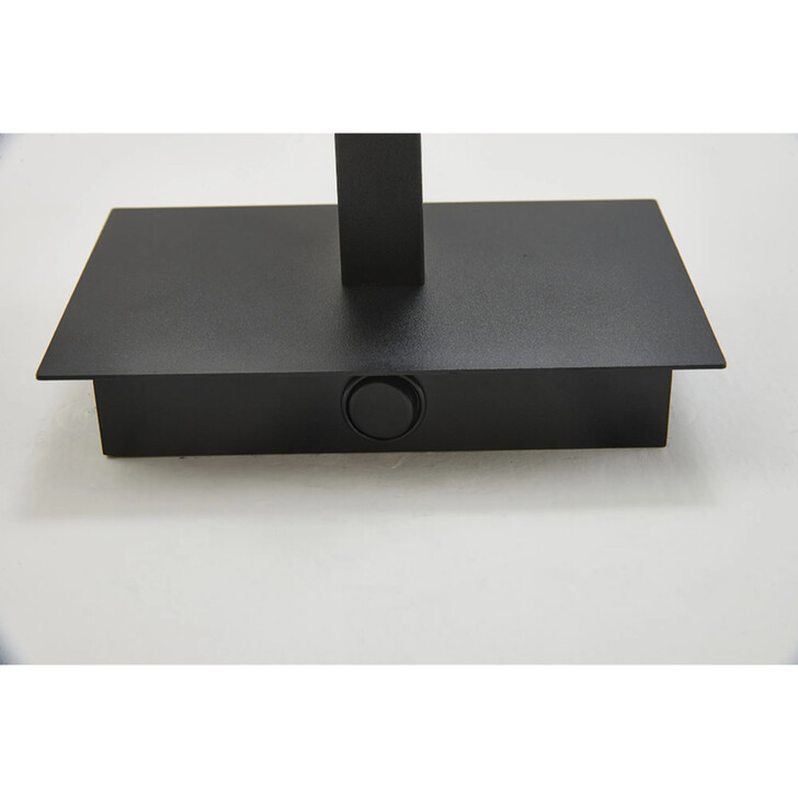 Deco Clara Satin Black 1 Light Wall Lamp Switched (FRAME ONLY)