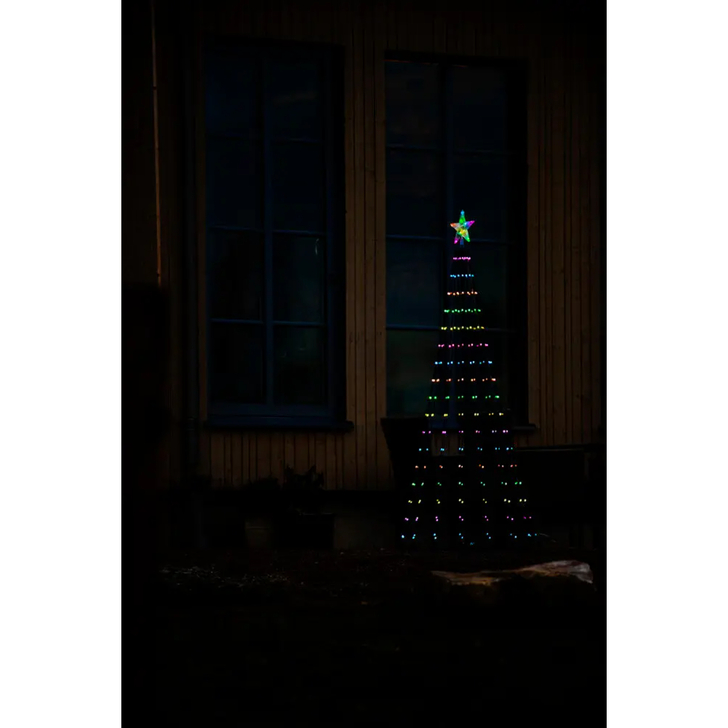 Decoration Metal Black Cone 265 RGB Led, black cable, remote
