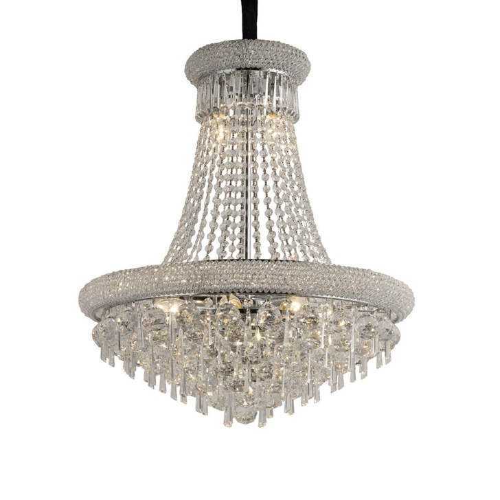 Diyas Alexandra IL31451 Polished Chrome 13 Light Crystal Pendant