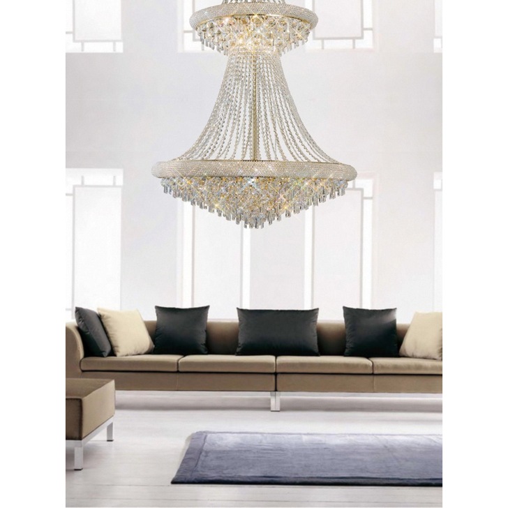 Diyas Alexandra IL32115 French Gold 37 Light Crystal Chandelier