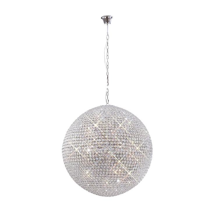 Diyas Ava IL30196 Polished Chrome 18 Light Crystal Pendant