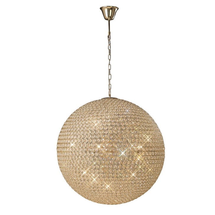 Diyas Ava IL30750 French Gold 12 Light Crystal Pendant