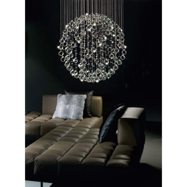 Diyas Colorado IL30781 Polished Chrome 8 Light Crystal Pendant