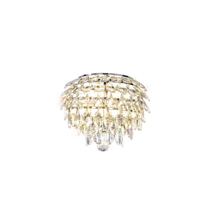 Diyas Coniston Polished Chrome 2 Light Large Crystal Wall Light - IL32828