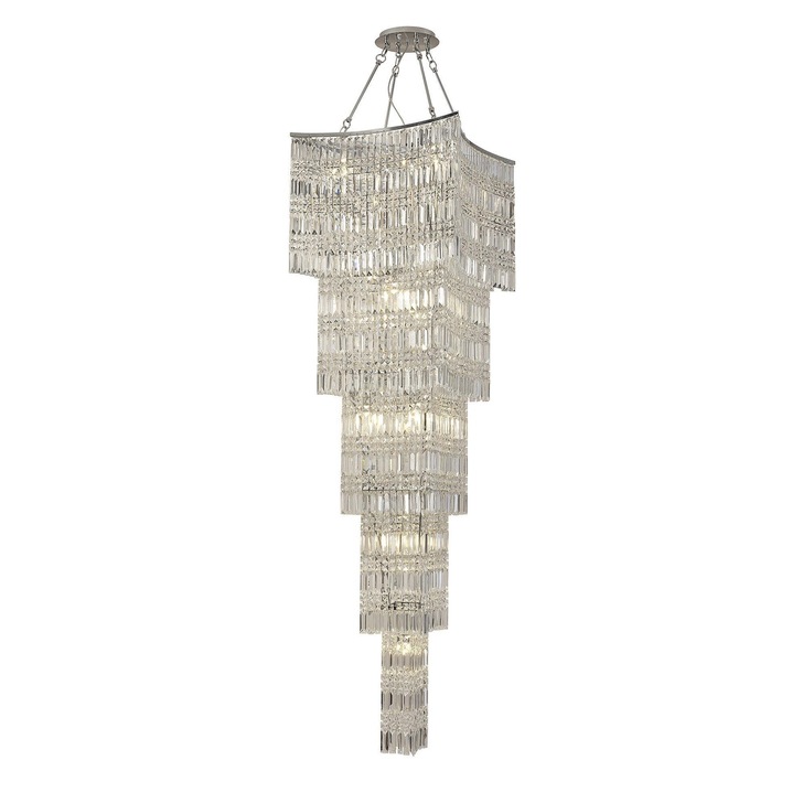 Diyas Gianni IL30645 Polished Chrome 15 Light Crystal Pendant