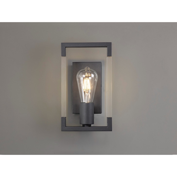 Diyas IL32855 Canto Graphite Single Wall Light