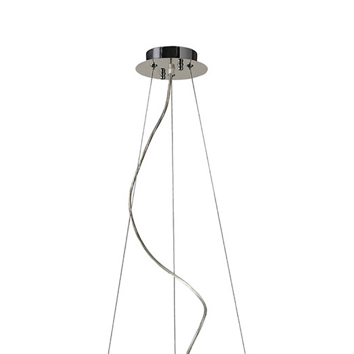 Diyas Kenzie IL31061 Polished Chrome 10 Light Crystal Pendant