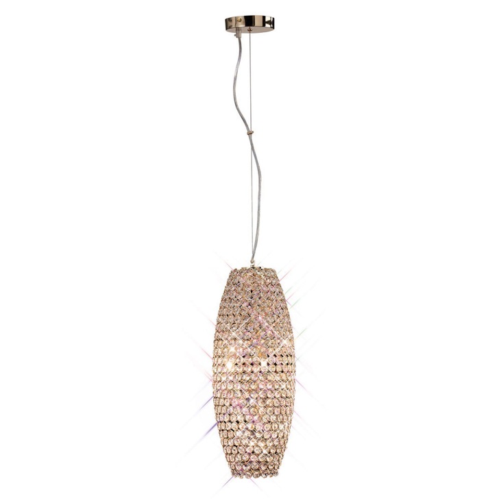 Diyas Kos IL30765 French Gold 4 Light Crystal Pendant