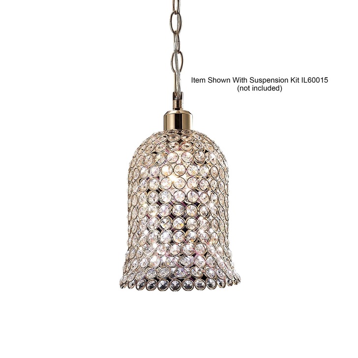 Diyas Kudo IL30760 French Gold Crystal Non-Electric Shade