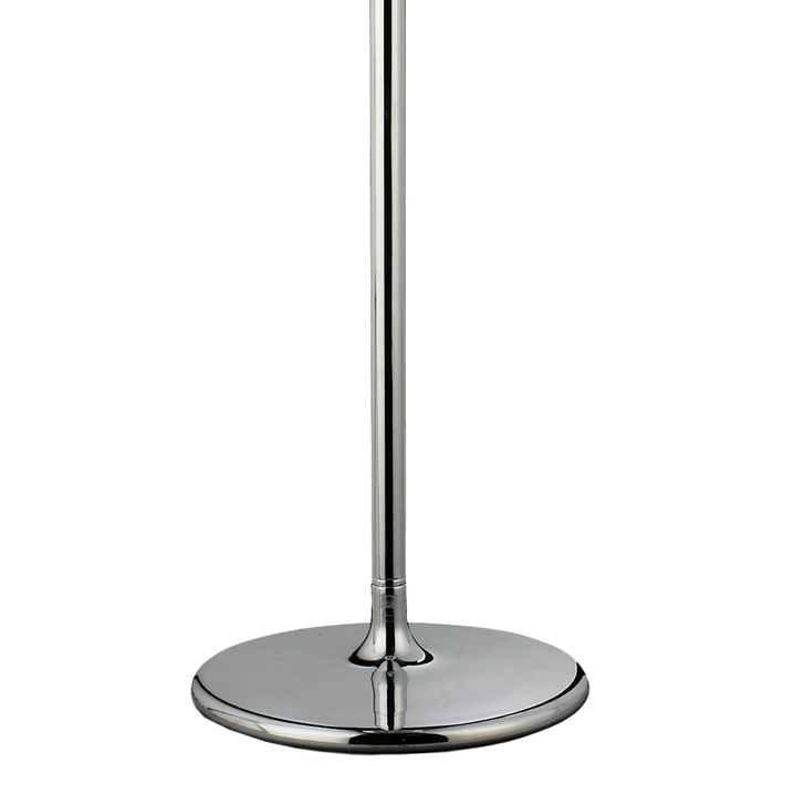 Diyas Olivia IL30063/BL Polished Chrome 3 Light Crystal Floor Lamp Complete With Black Shade