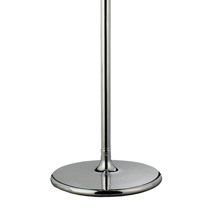 Diyas Olivia IL30063/WH Polished Chrome 3 Light Crystal Floor Lamp Complete With White Shade