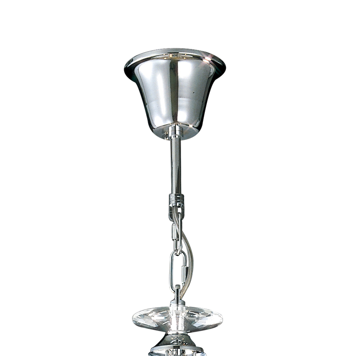 Diyas Torino IL30313 Polished Chrome 3 Light Crystal Chandelier